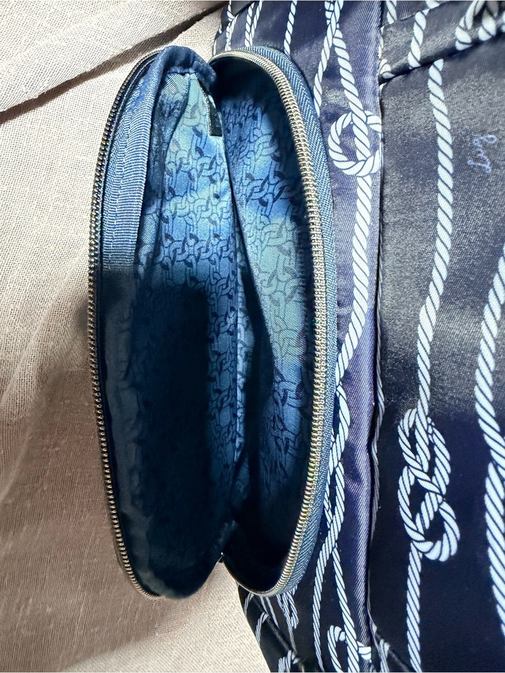 lug Navy & White Rope-Print Backpack - Picture 7 of 10